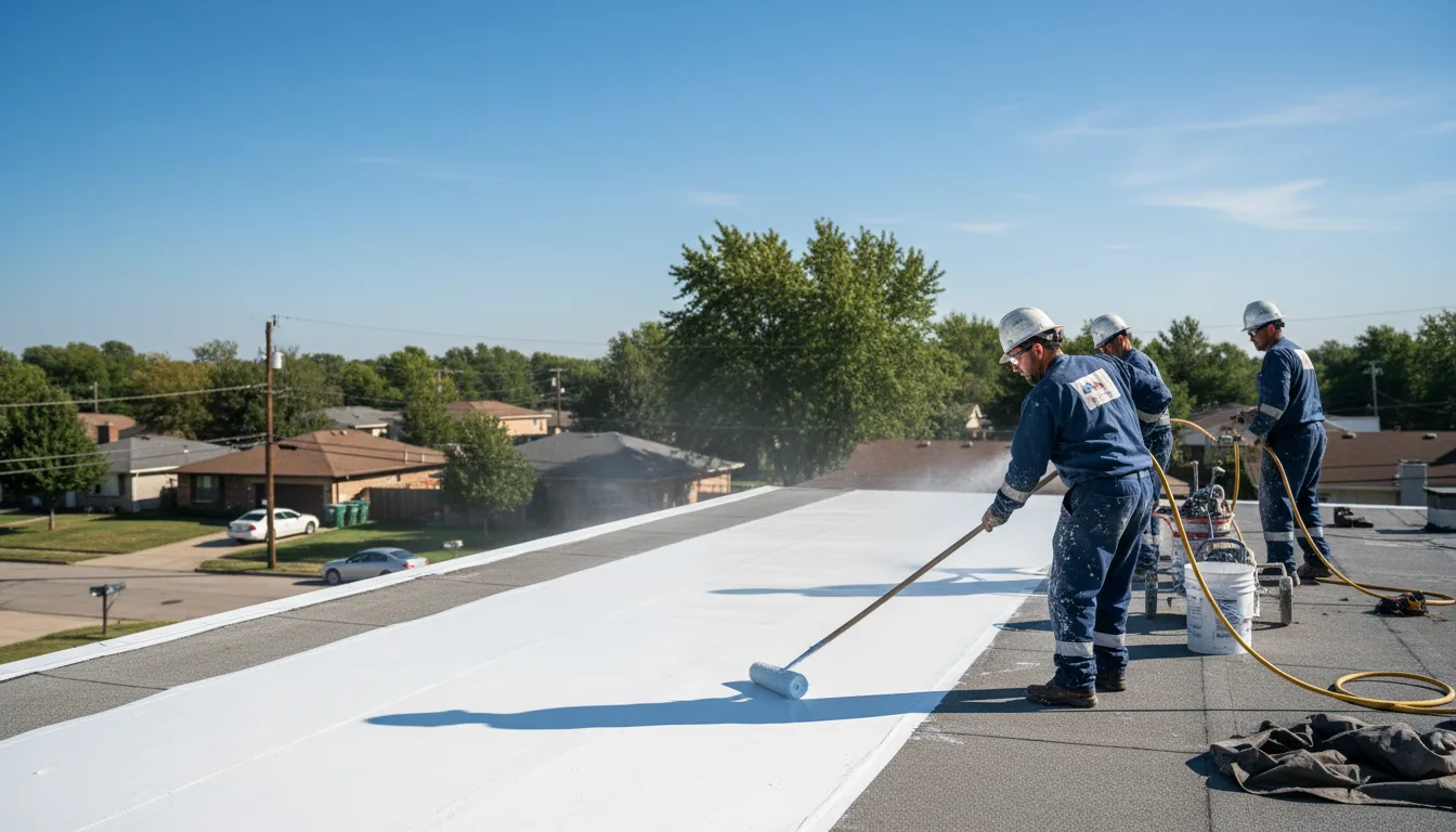 Commercial roof coating in Alexis, NC near me